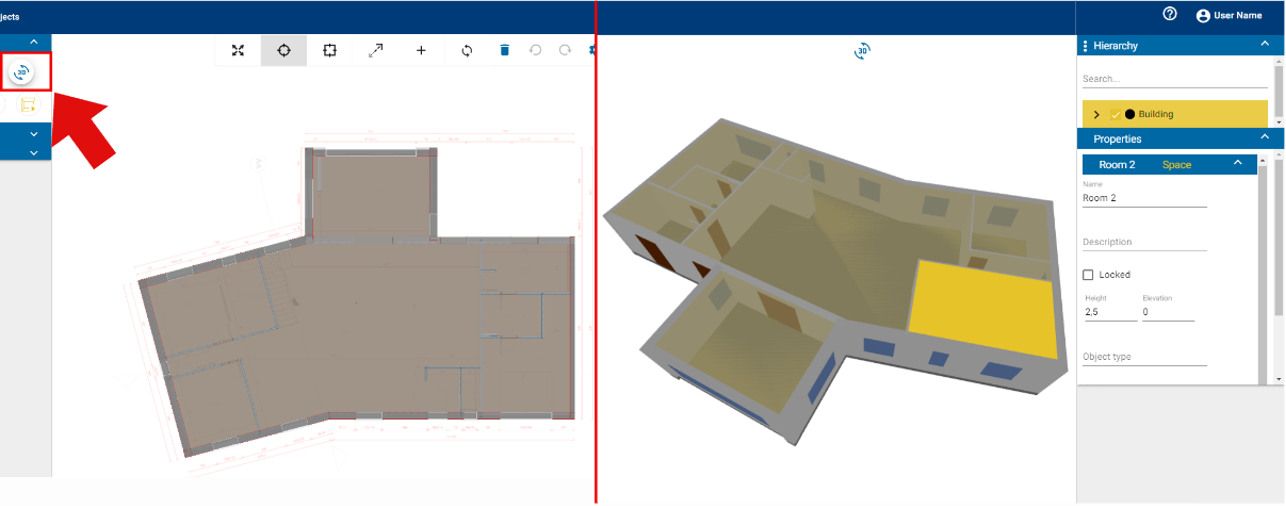 P2B 2D plan into BIM