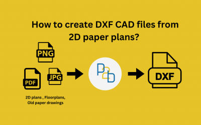 Create DXF CAD files from your 2D paper plans with the help of AI