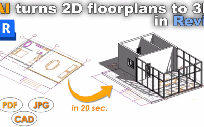 AI turns 2D floorplans to 3D in Revit®